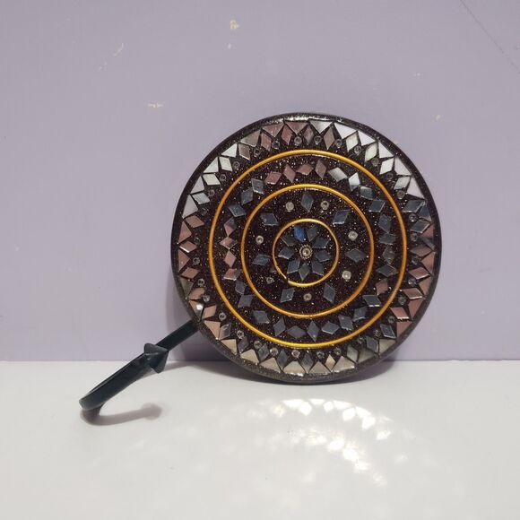 Wall Mount Coat Hat Hook Round Blacl Mirroed Pieces 5"×6" Home Decor - Picture 3 of 6